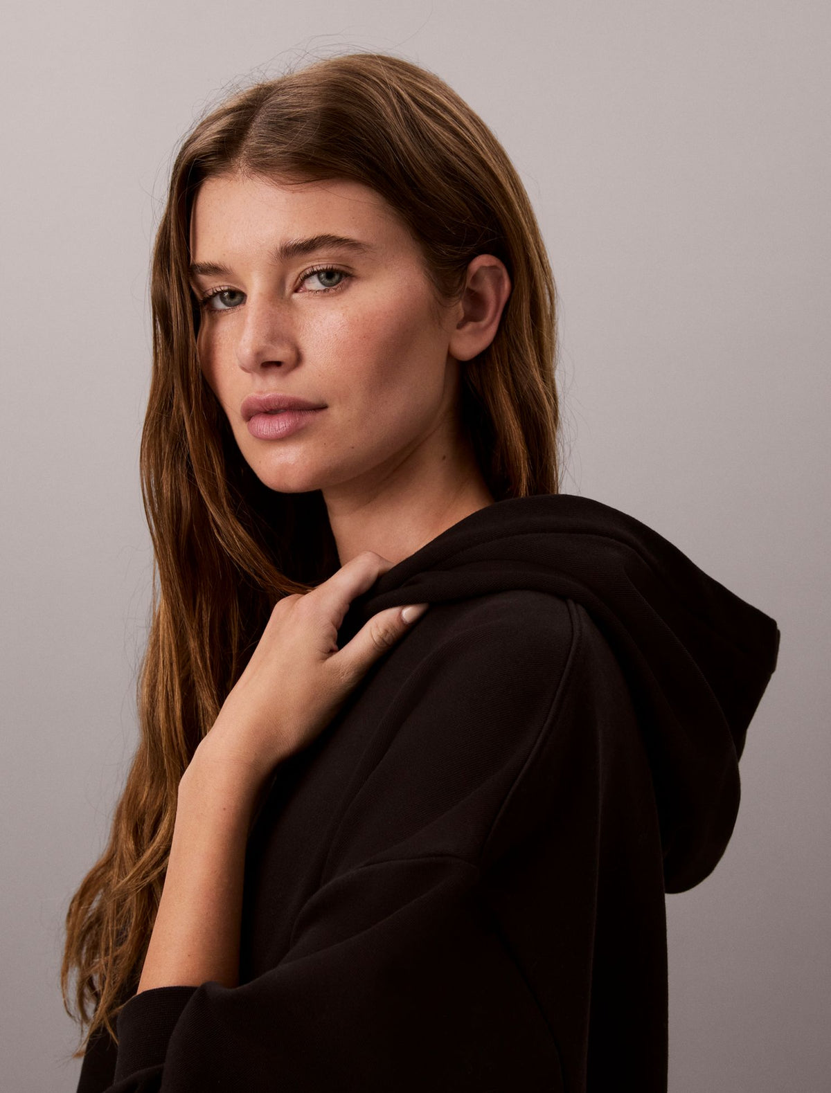 Woven Monologo Relaxed Hoodie - Calvin Klein Women