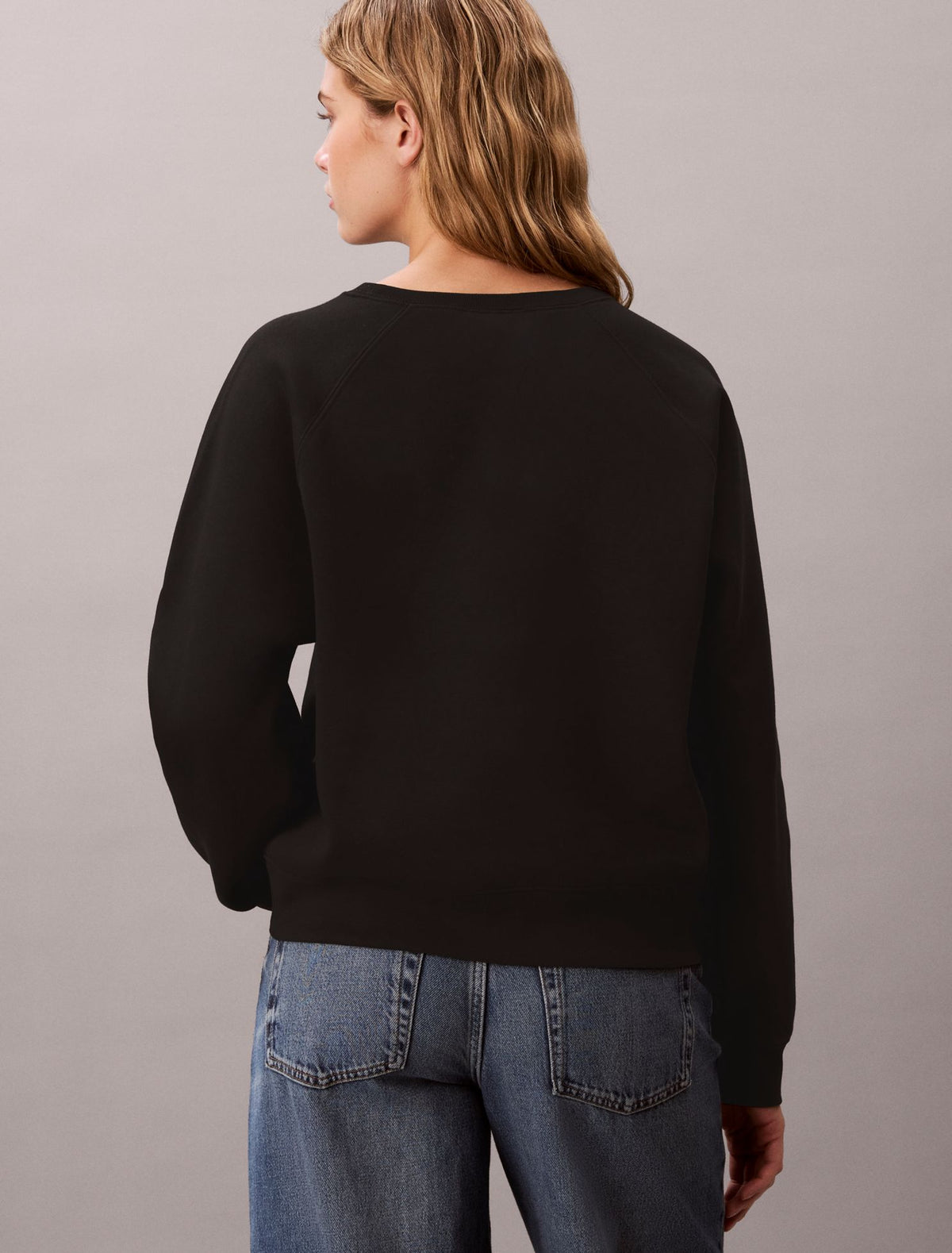 Monologo Fleece Relaxed Sweatshirt - Calvin Klein Women
