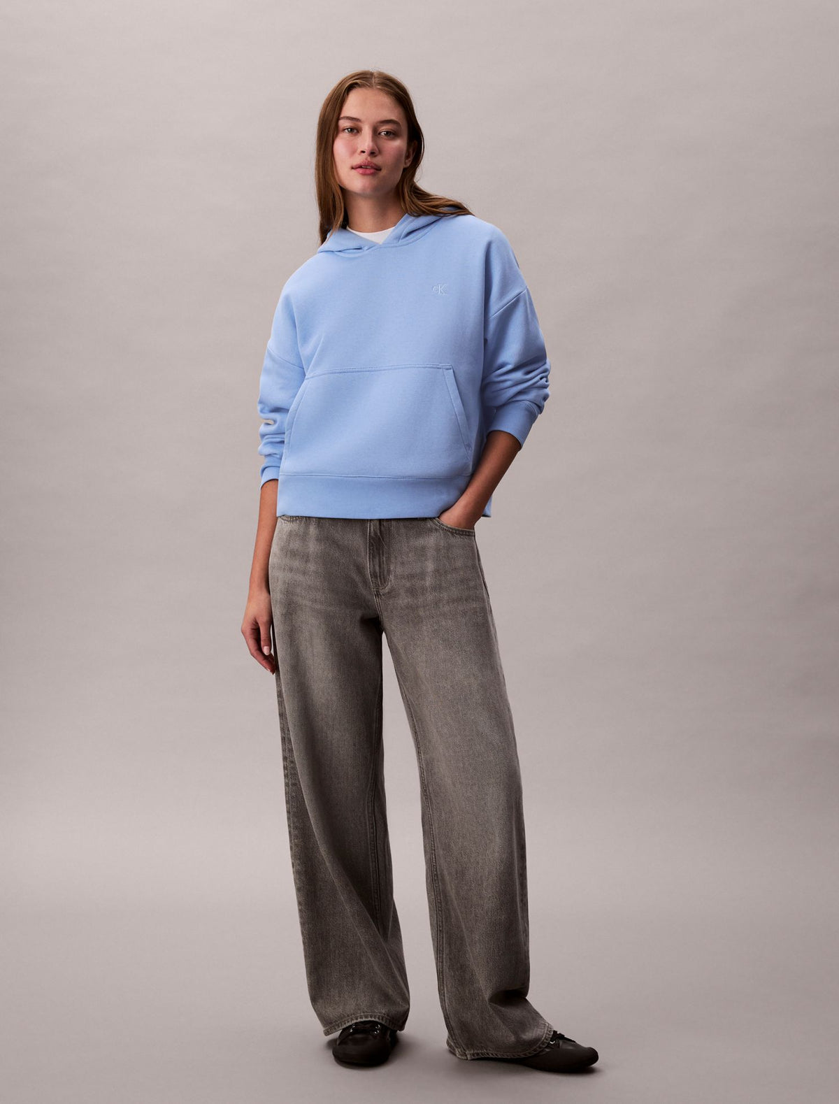 Archive Logo Fleece Hoodie - Calvin Klein Women