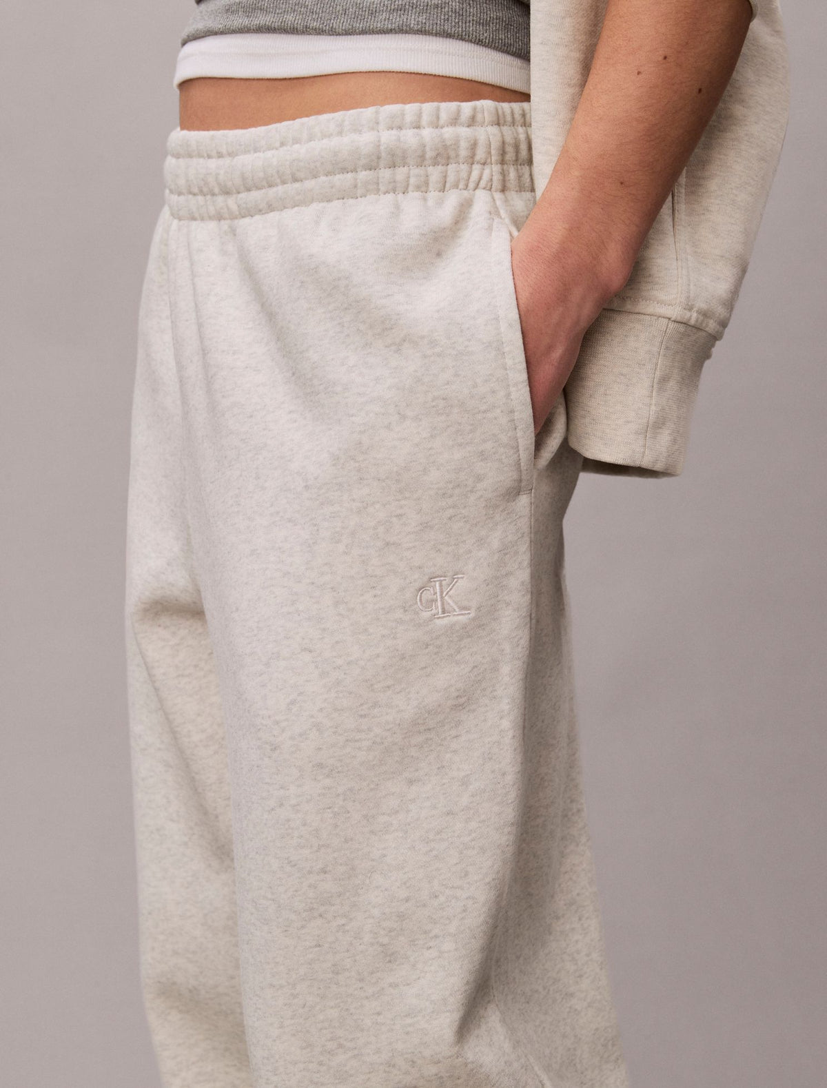 Monogram Fleece Joggers - Calvin Klein Women