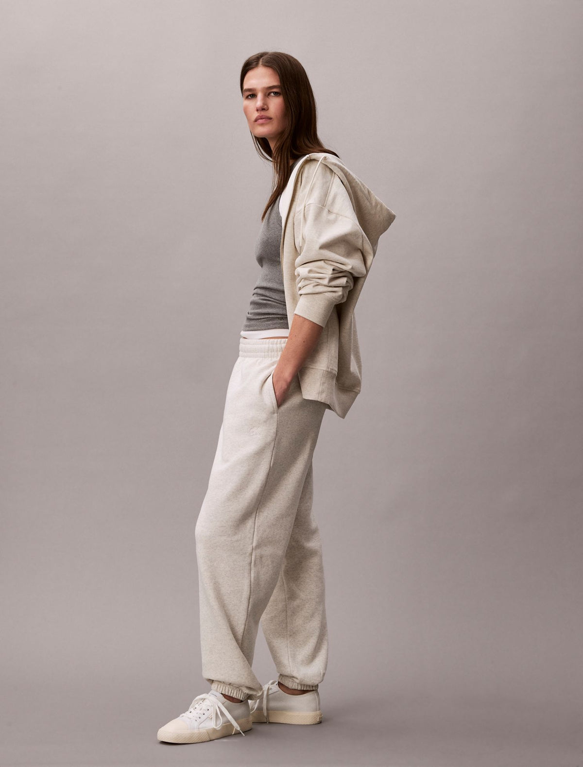 Monogram Fleece Joggers - Calvin Klein Women