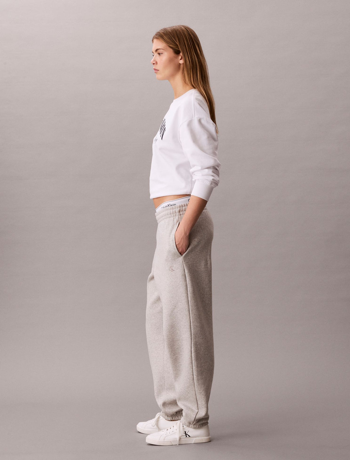 Monogram Fleece Joggers - Calvin Klein Women