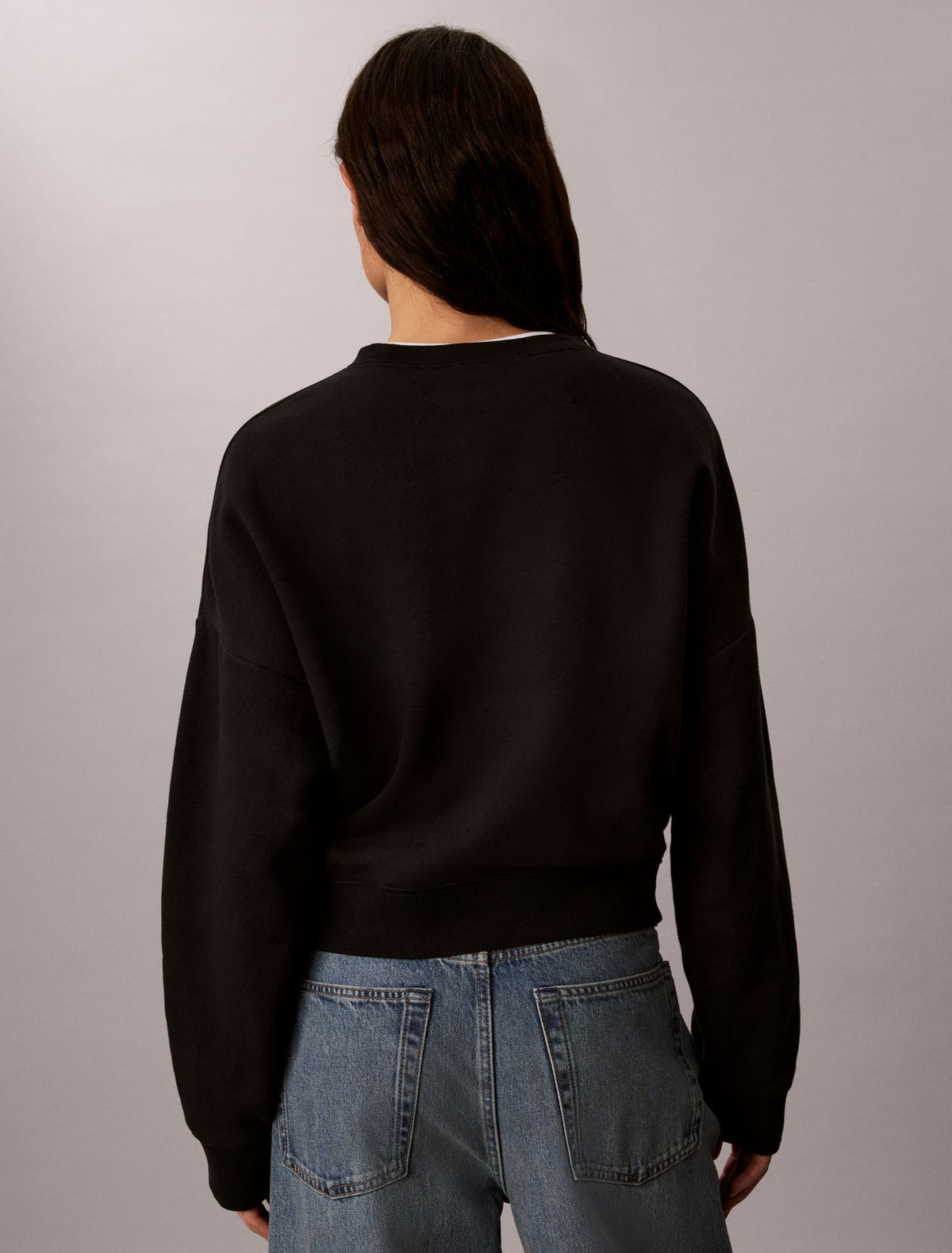 Monologo Fleece Relaxed Sweatshirt - Calvin Klein Women