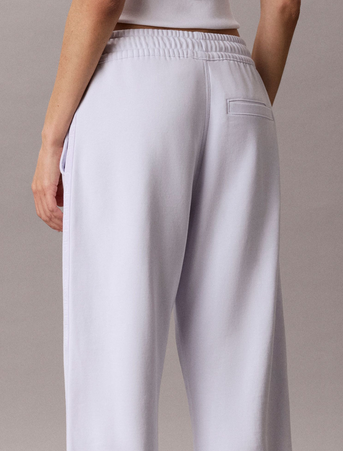 Logo Tape Barrel Pants - Calvin Klein Women