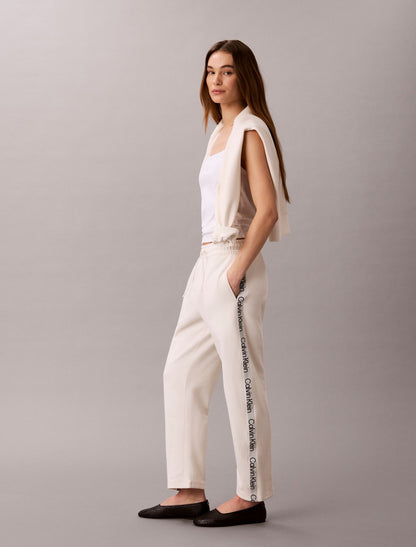 Logo Tape Barrel Pants - Calvin Klein Women