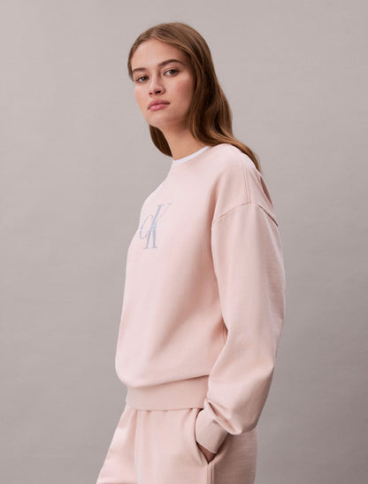 Monologo French Terry Relaxed Sweatshirt - Calvin Klein Women