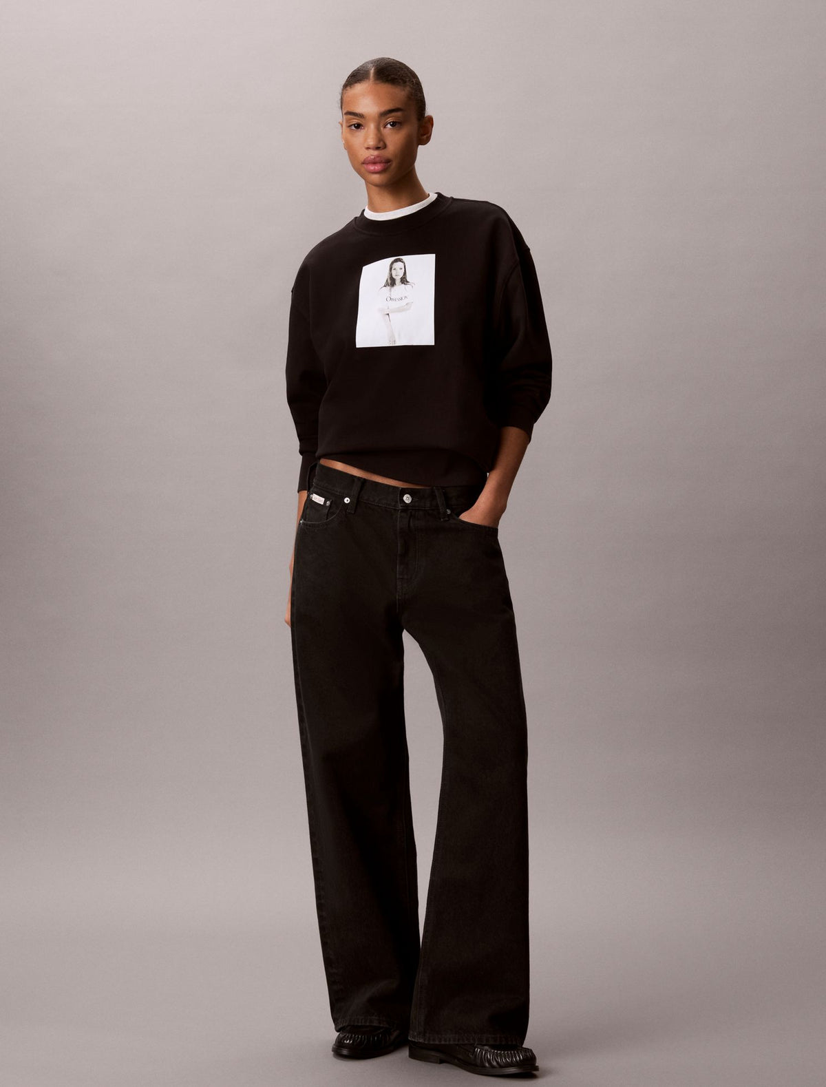 Kate Moss Obsession Graphic Hoodie - Calvin Klein Women