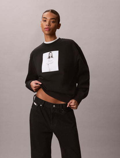 Kate Moss Obsession Graphic Hoodie - Calvin Klein Women