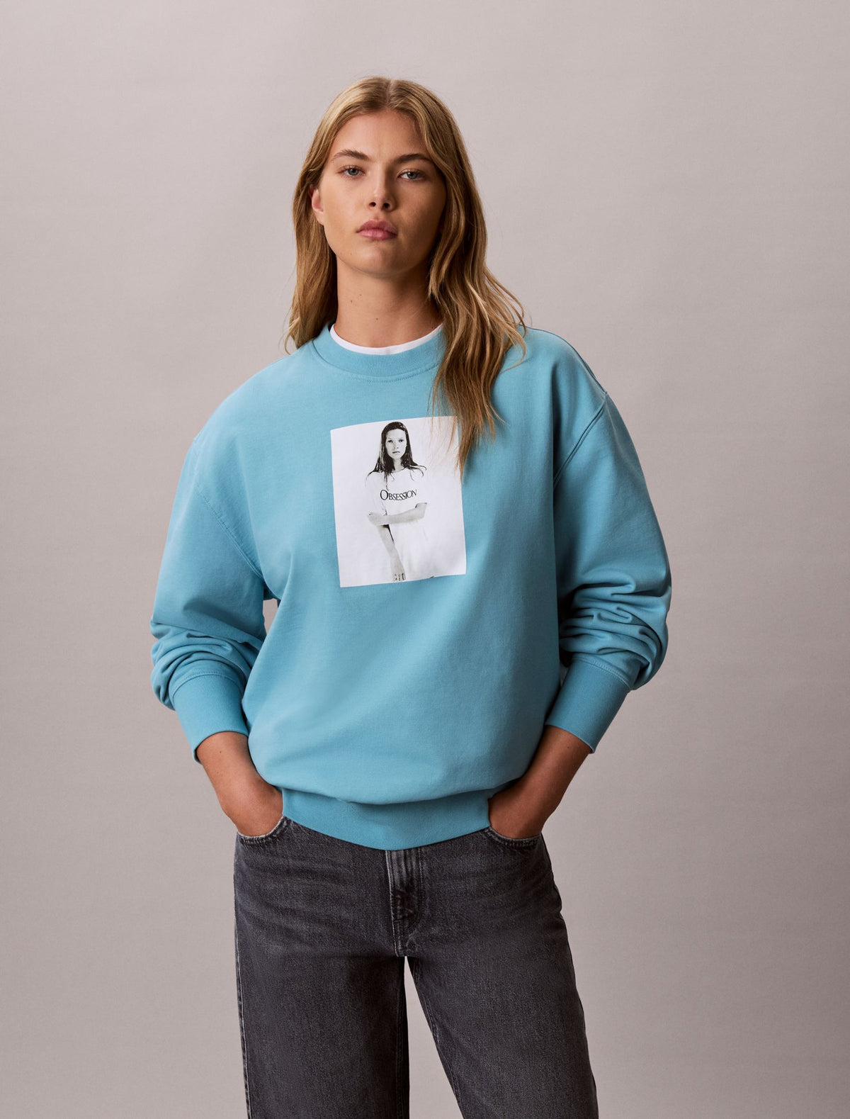Kate Moss Obsession Graphic Hoodie - Calvin Klein Women