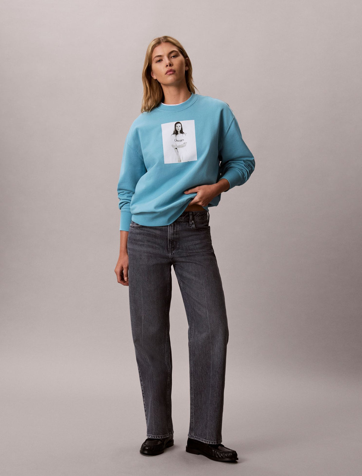 Kate Moss Obsession Graphic Hoodie - Calvin Klein Women