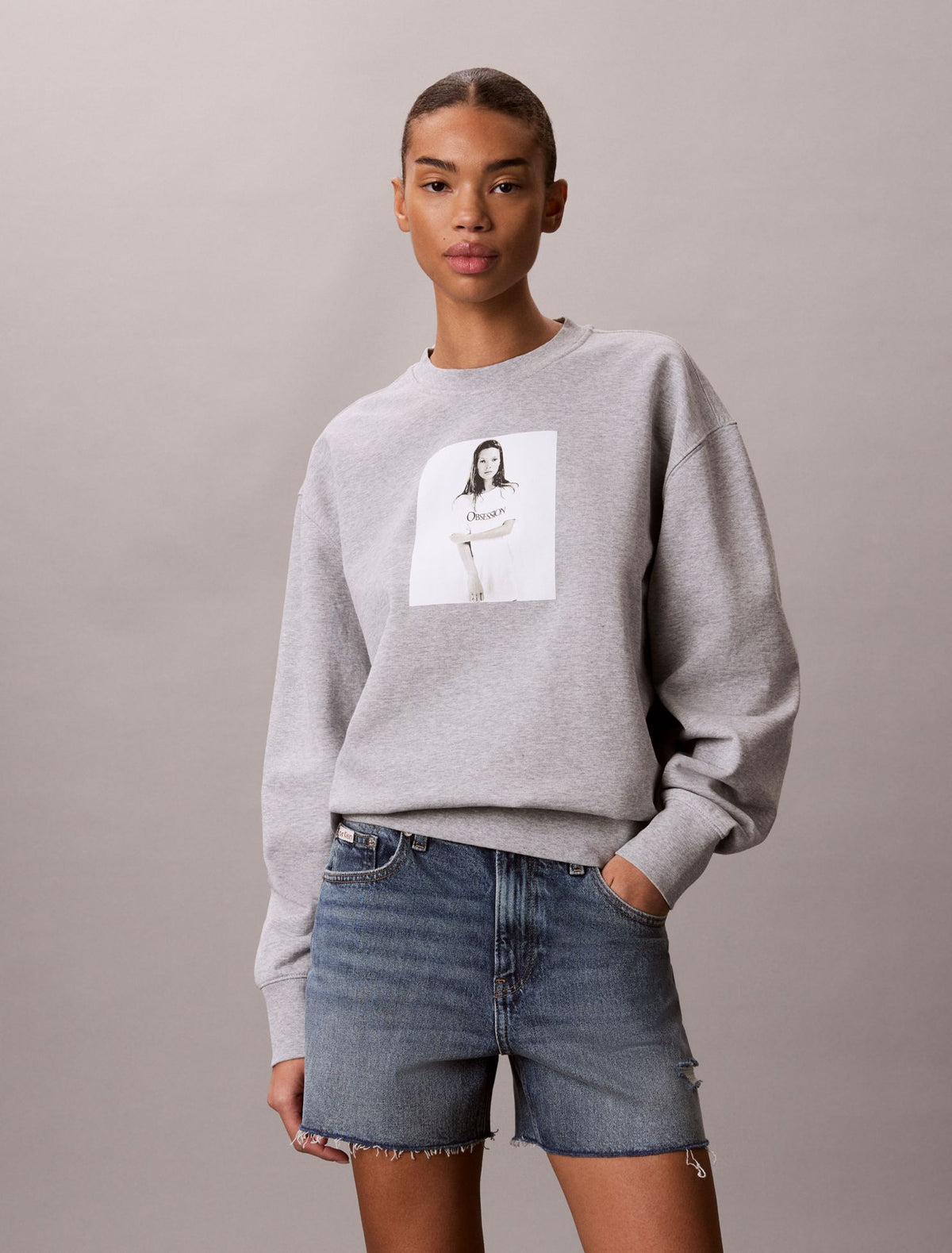Kate Moss Obsession Graphic Hoodie - Calvin Klein Women