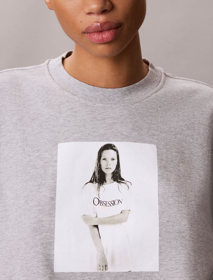 Kate Moss Obsession Graphic Hoodie - Calvin Klein Women