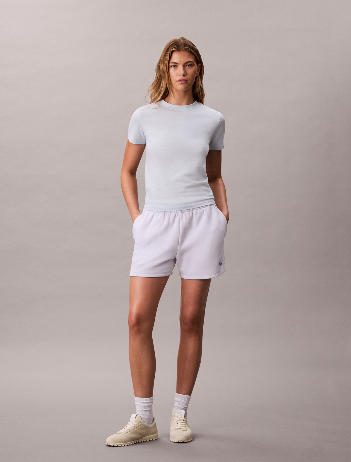 Monologo Fleece Pull-On Shorts - Calvin Klein Women