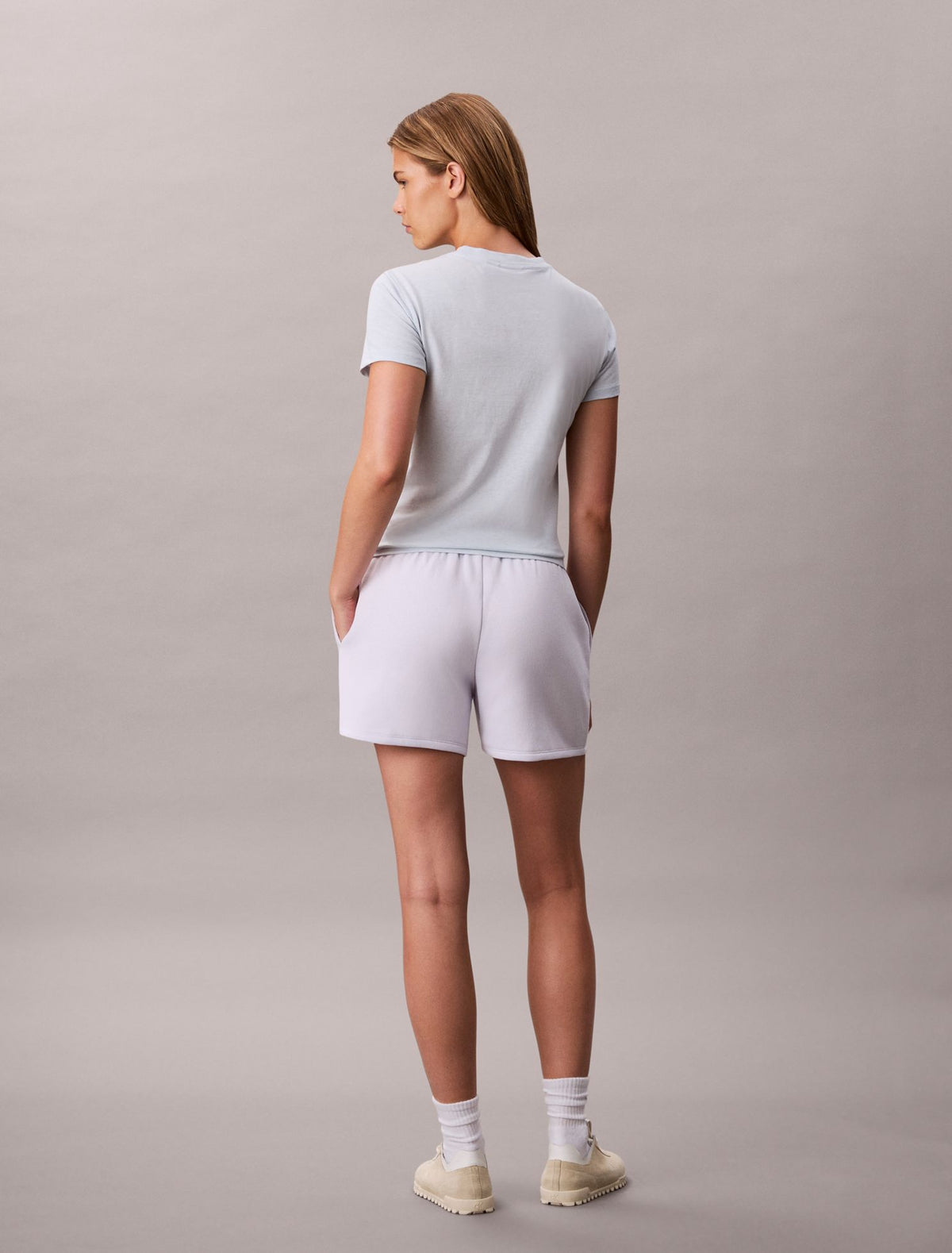 Monologo Fleece Pull-On Shorts - Calvin Klein Women