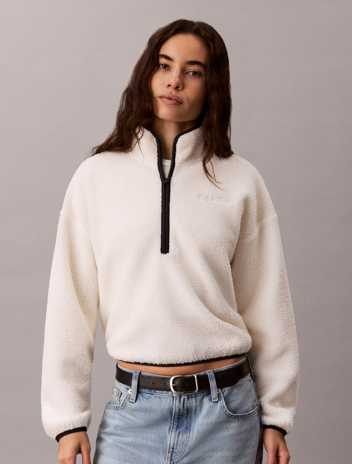 Sherpa 1/4 Zip Sweatshirt - Calvin Klein Women