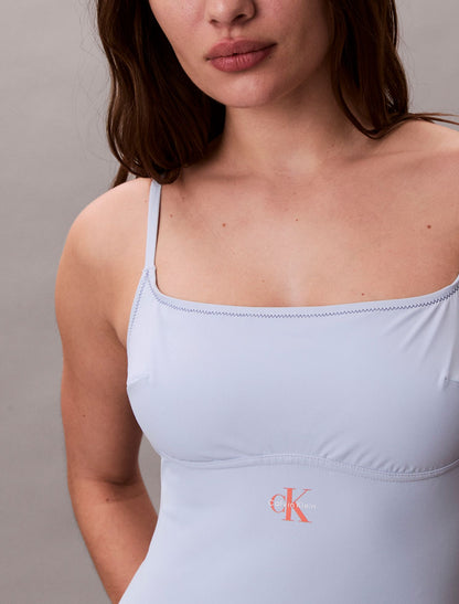 Graphic Monogram Swim One Piece - Calvin Klein Women