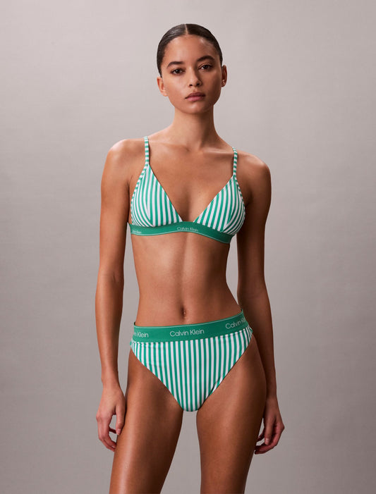 CK Icon Triangle Swim Bralette - Calvin Klein Women
