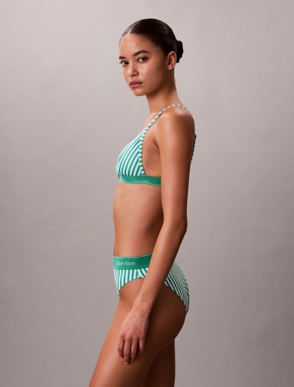 CK Icon Triangle Swim Bralette - Calvin Klein Women