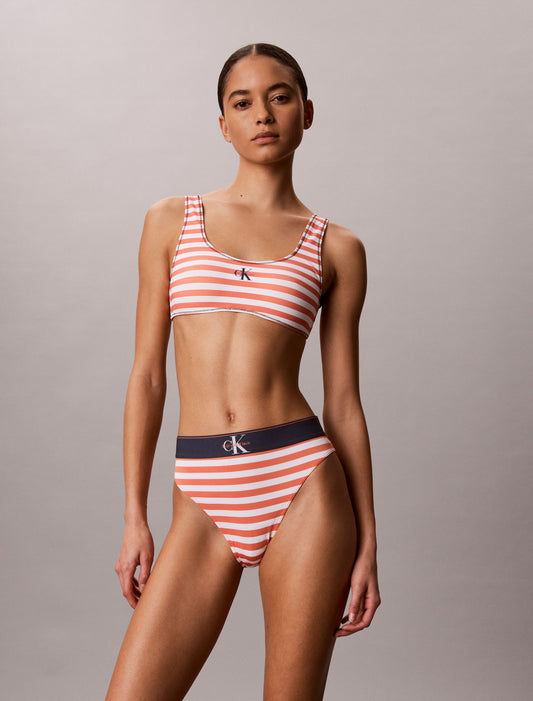 Graphic Monogram Swim Bralette - Calvin Klein Women